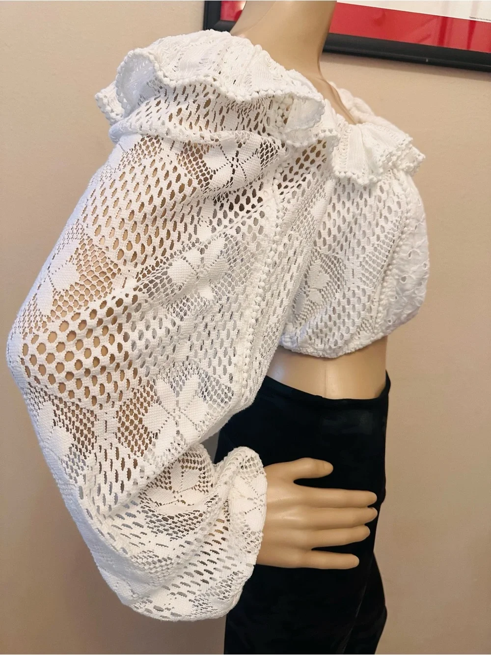 DORABELLA CROP TOP TRUE WHITE